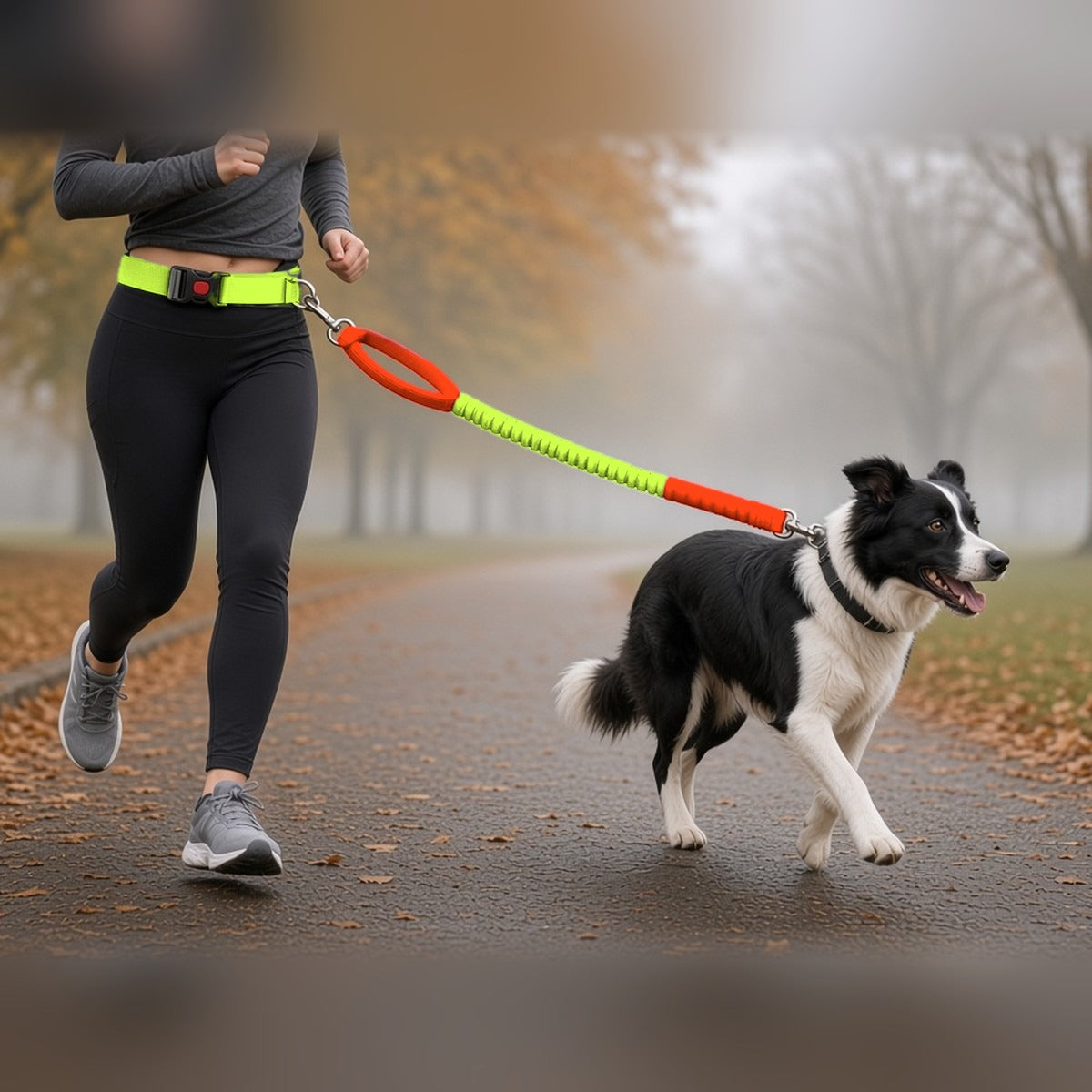 Hands-Free Bungee Running Lead