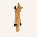 Stuffing-free crinkle fox dog toy