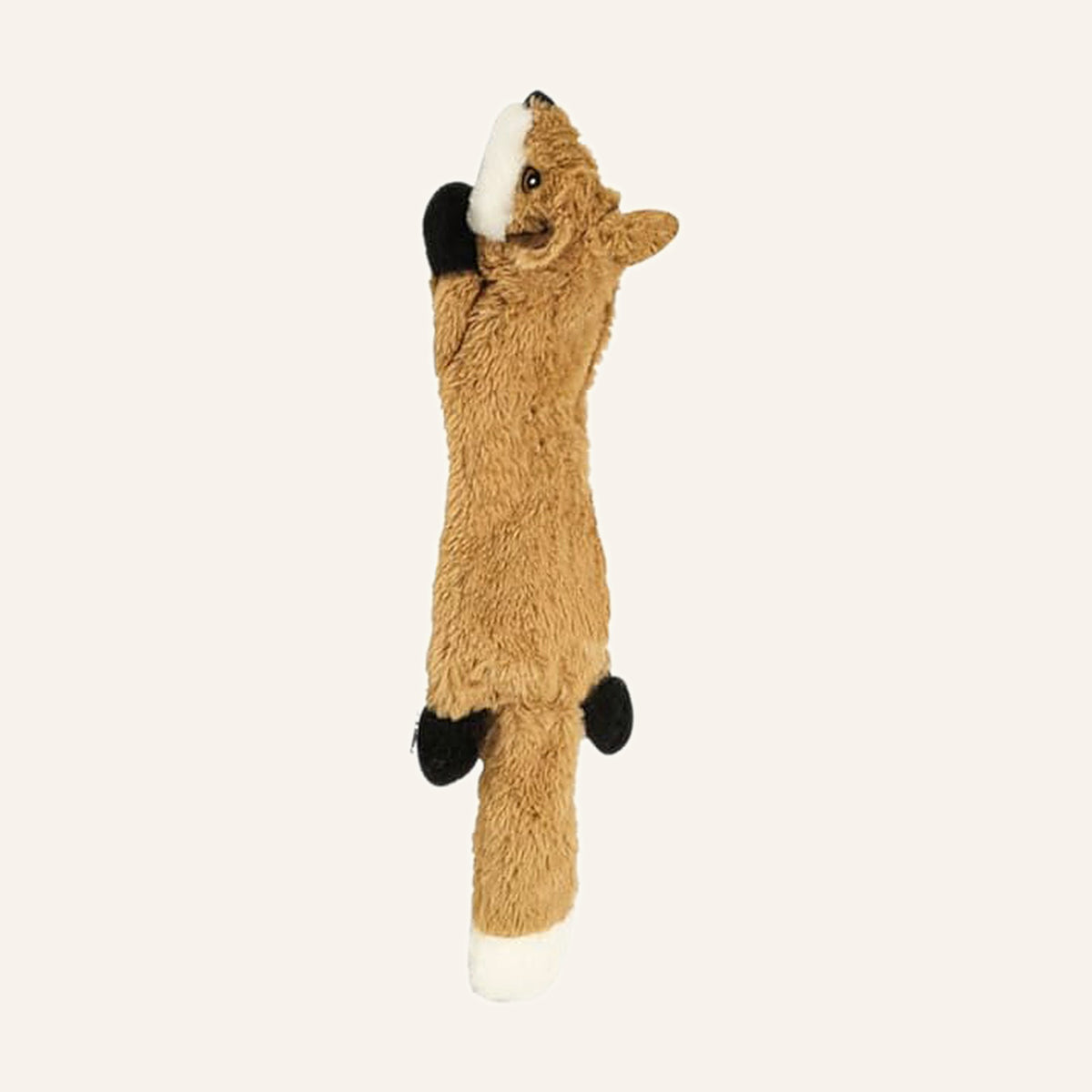 Stuffing-free crinkle fox dog toy