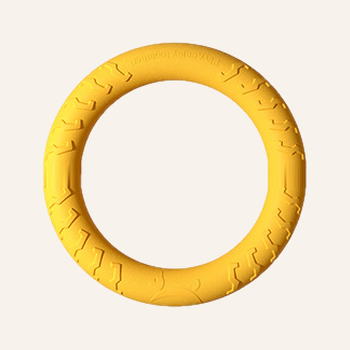 Yellow EVA foam tug ring, XL size (about 32 cm)