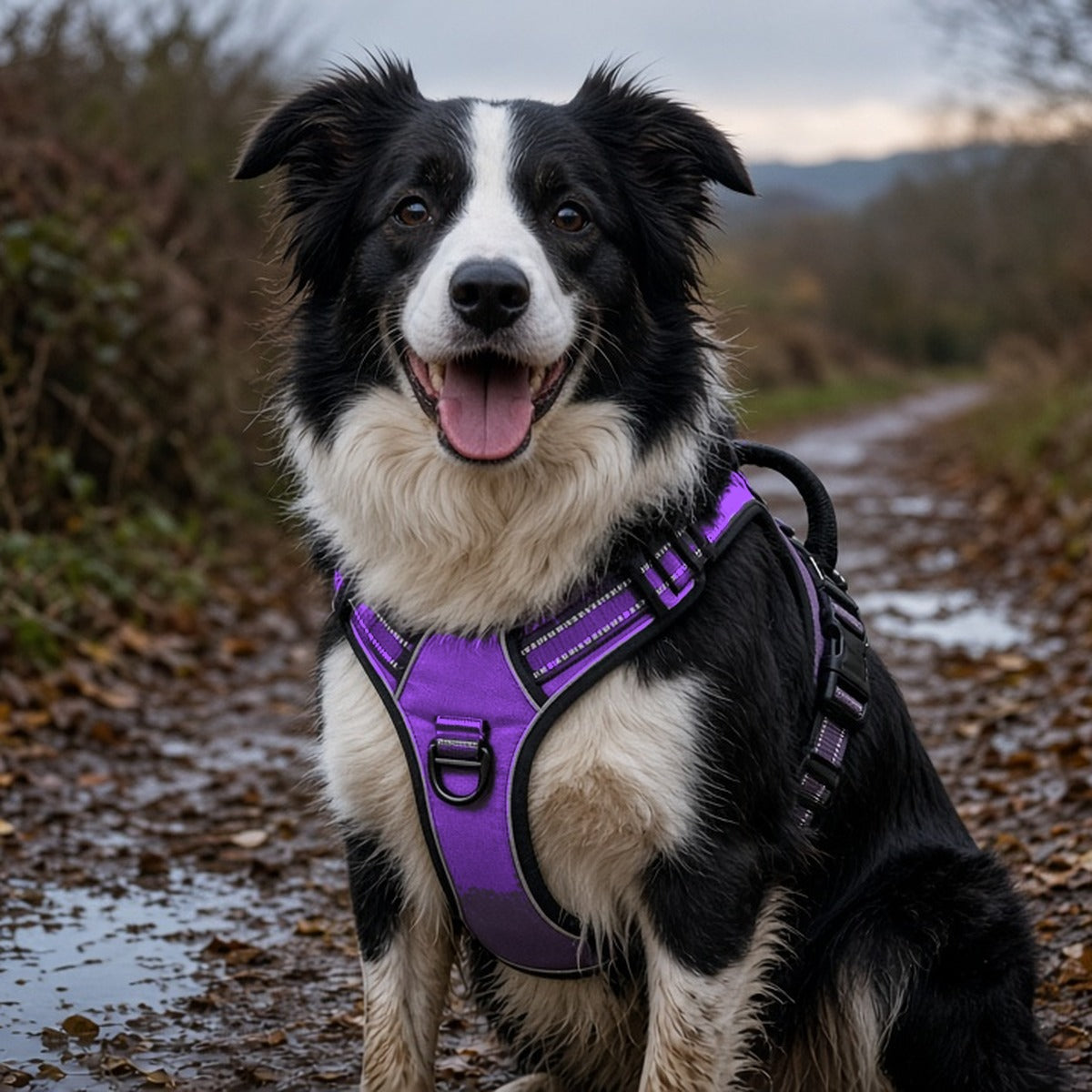 No-Pull Reflective Padded Dog Harness