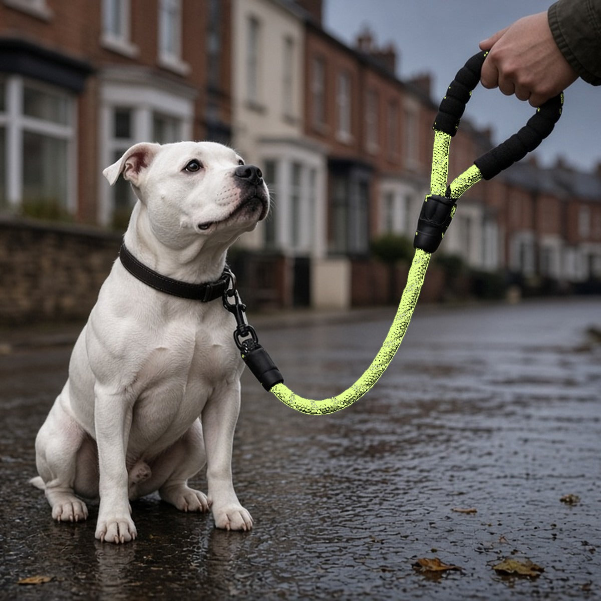Reflective Padded-Handle Lead