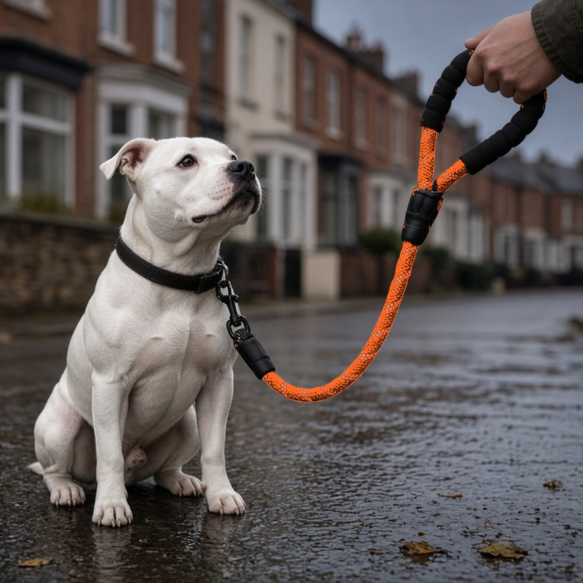 Reflective Padded-Handle Lead