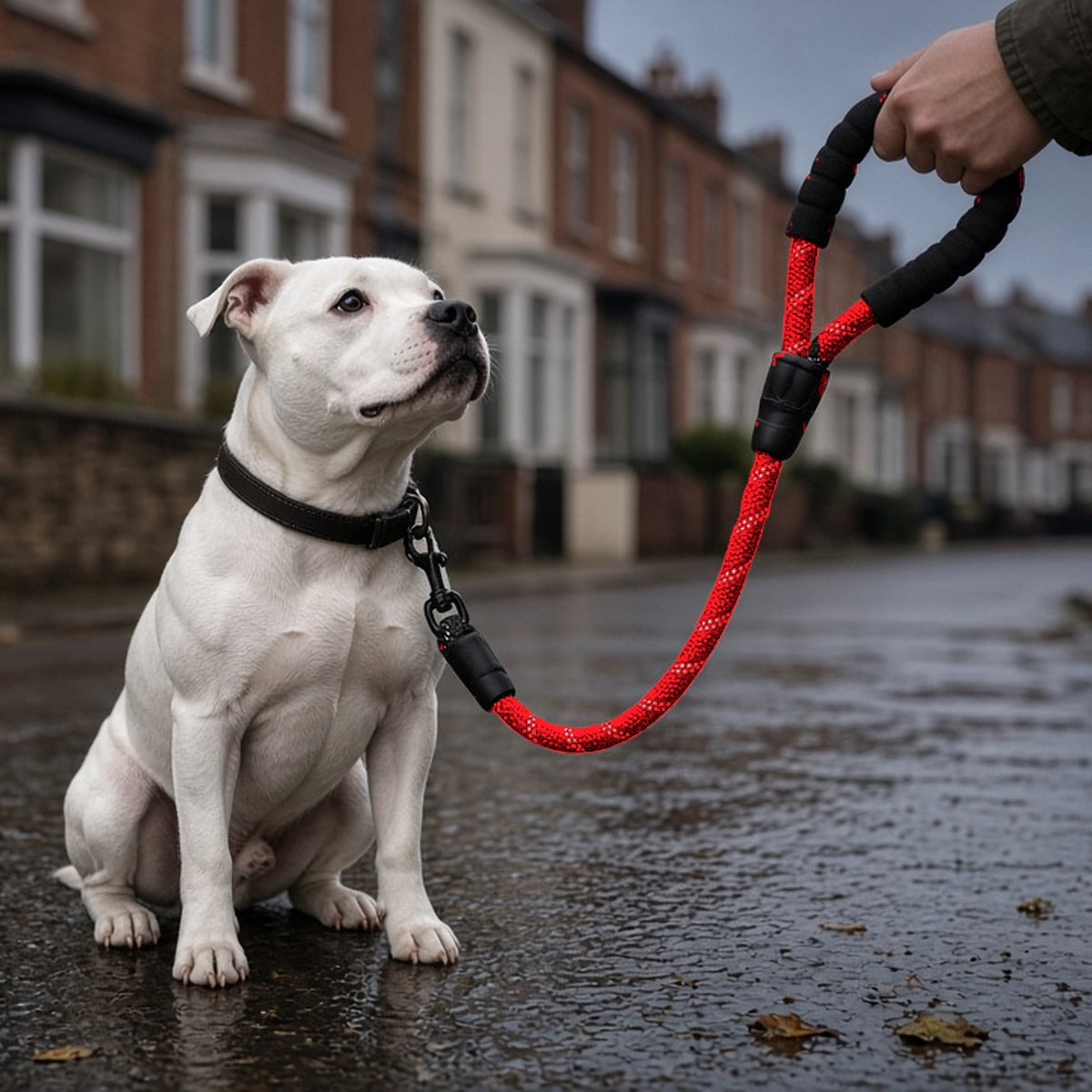 Reflective Padded-Handle Lead
