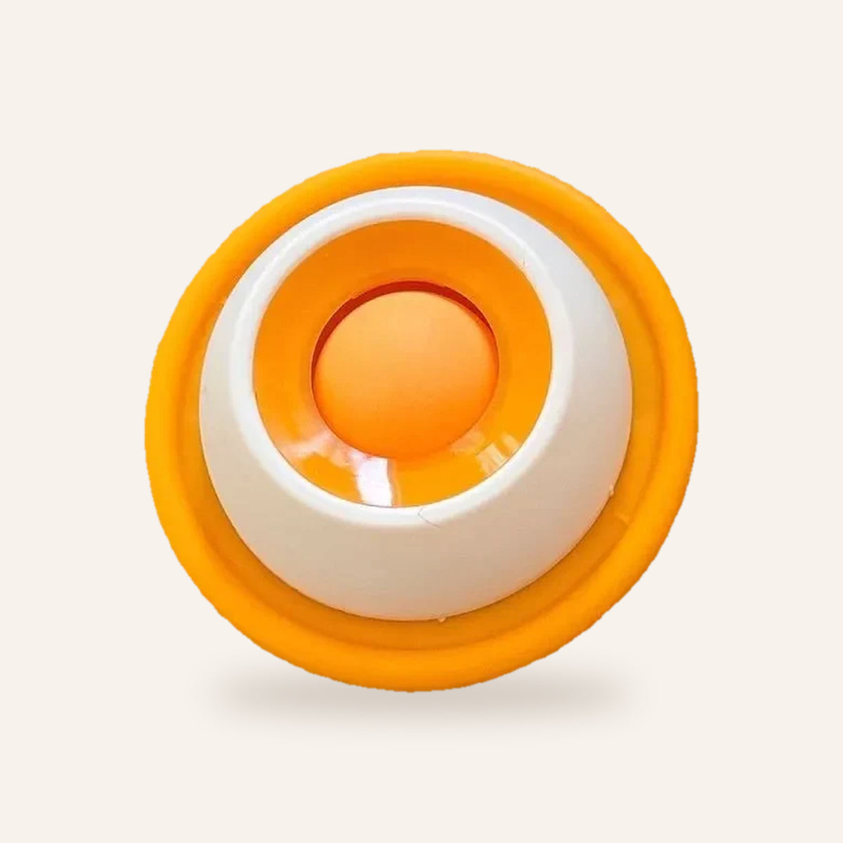 3D Lick Toy Treat Dispenser: orange