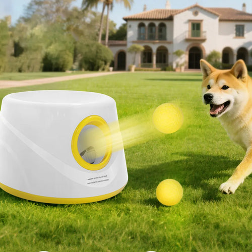 Automatic Dog Ball Launcher: launching ball