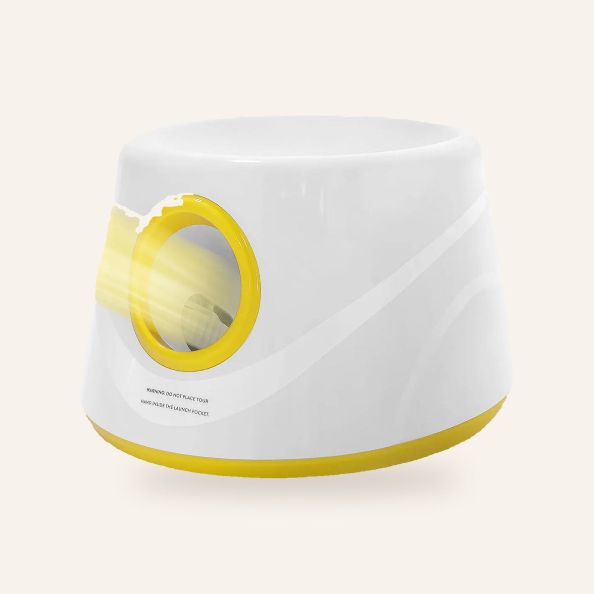 Automatic Dog Ball Launcher: yellow