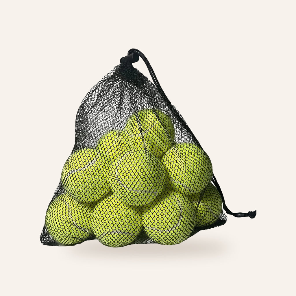 Dog Tennis Balls with Mesh Bag: balls in mesh bag