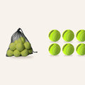 Dog Tennis Balls with Mesh Bag: 6 pack