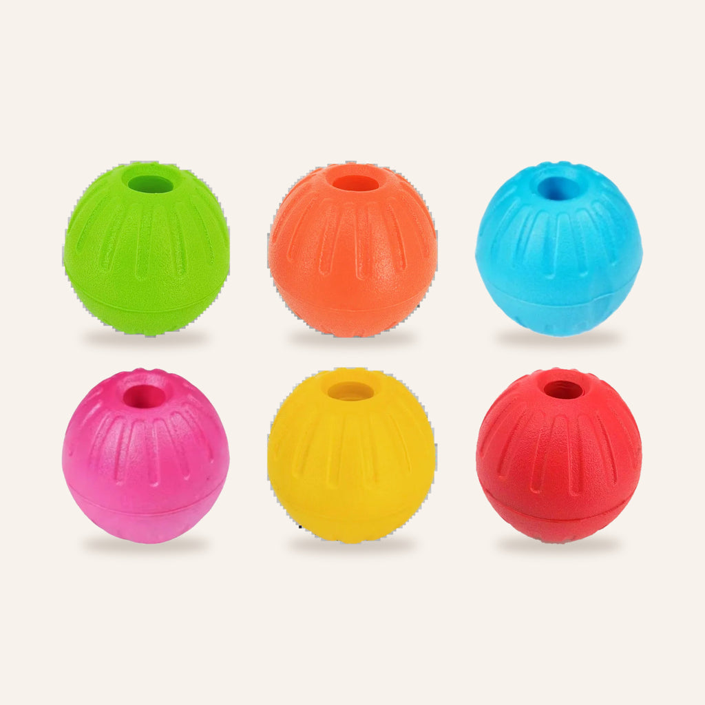 Floating Rubber Fetch Ball: six colours