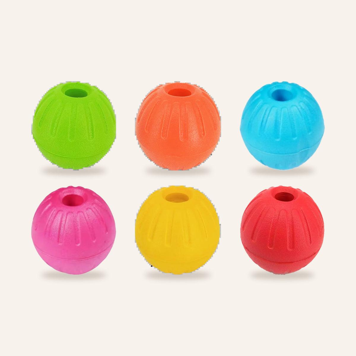 Floating Rubber Fetch Ball: six colours