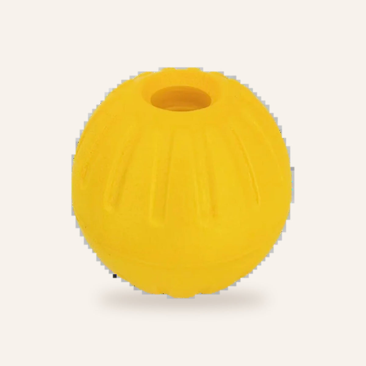 Floating Rubber Fetch Ball: yellow