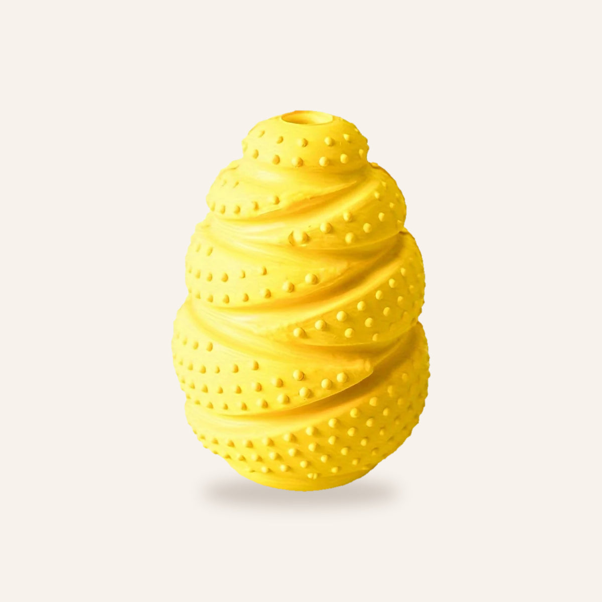 Treat-Dispensing Grenade Chew Toy: yellow