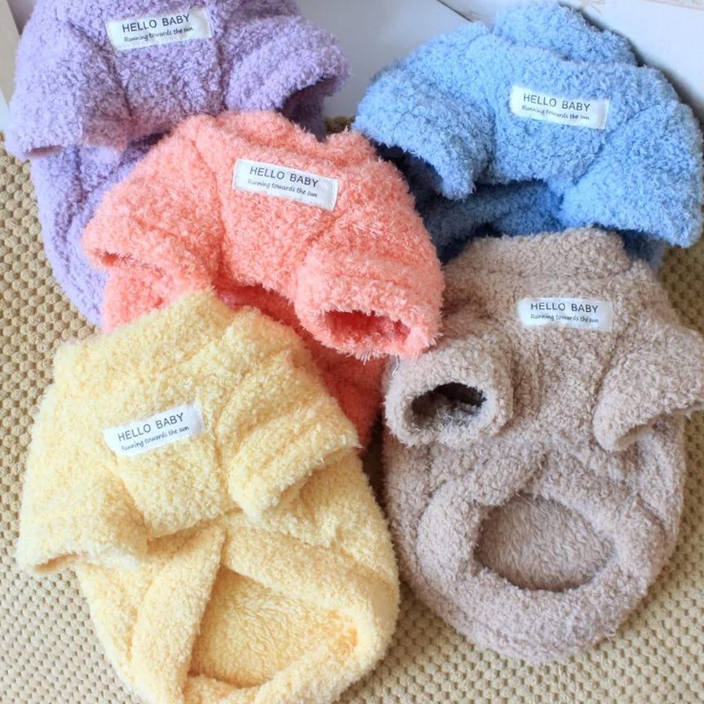 Warm Plush Winter Dog Jumper: all colours