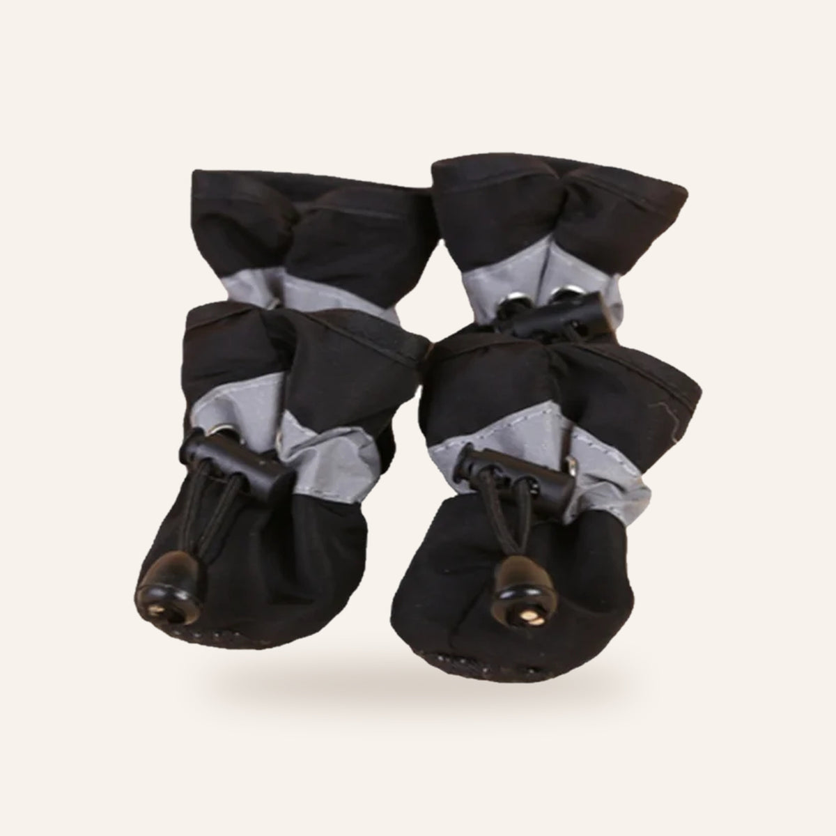Waterproof Dog Rain Boots (Set of 4): black