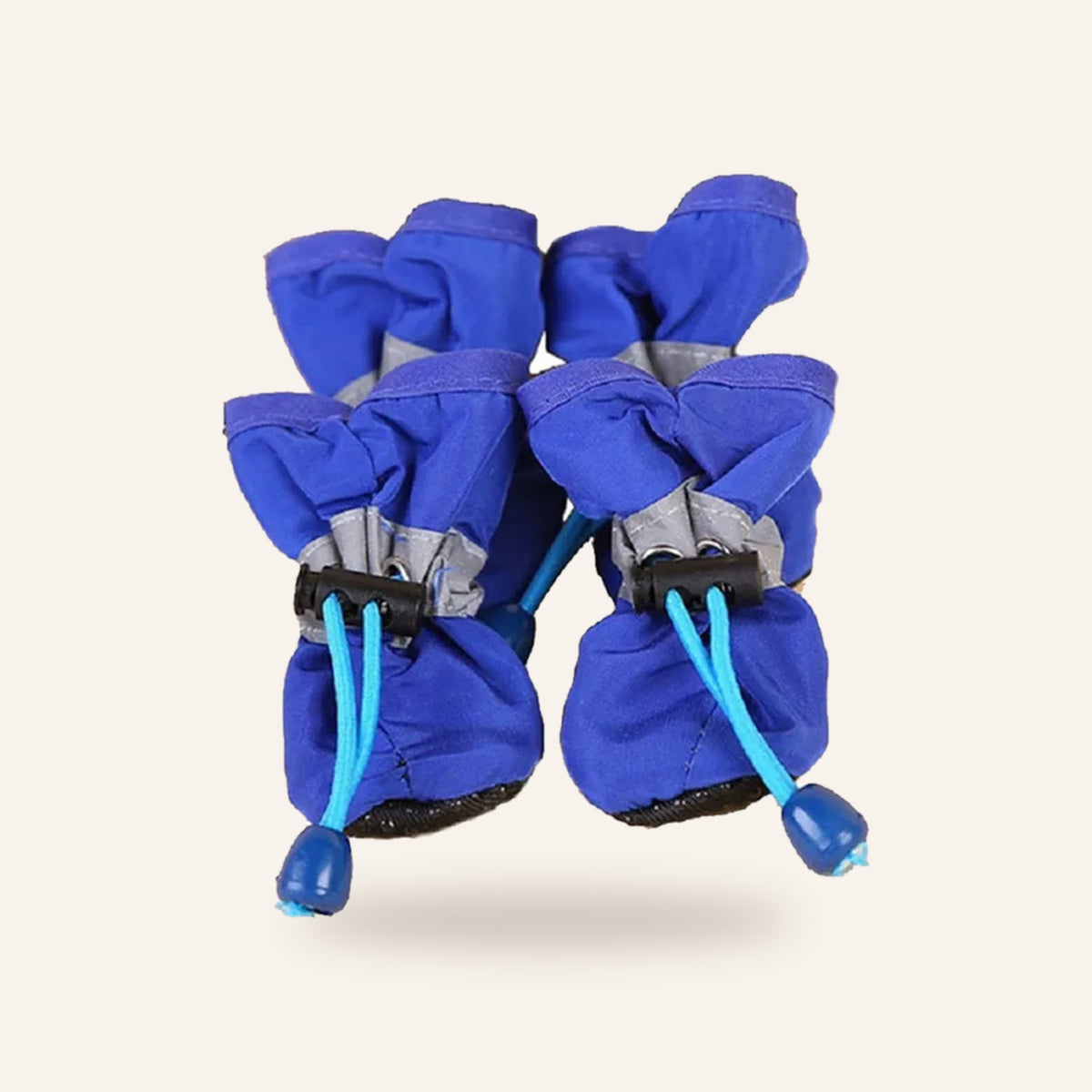 Waterproof Dog Rain Boots (Set of 4): blue