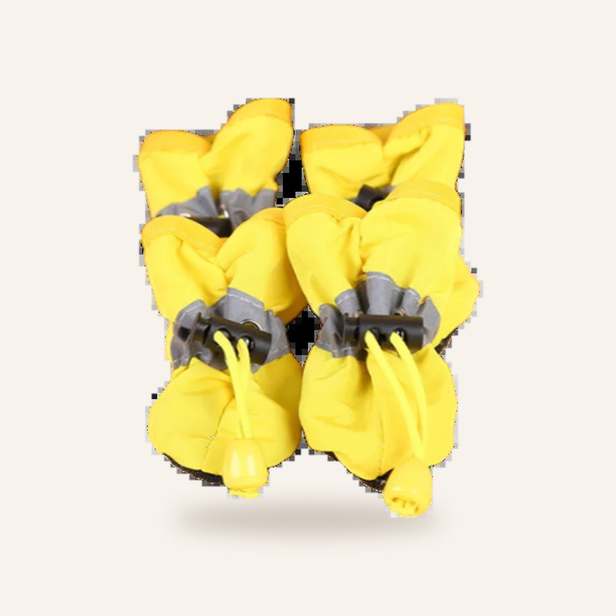 Waterproof Dog Rain Boots (Set of 4): yellow