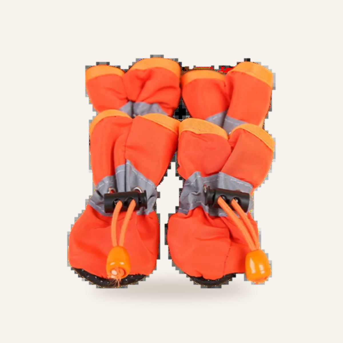 Waterproof Dog Rain Boots (Set of 4): orange