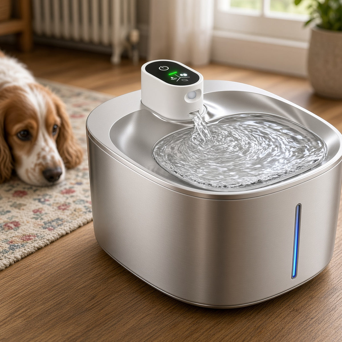 Cordless Sensor Water Fountain (4L): close up
