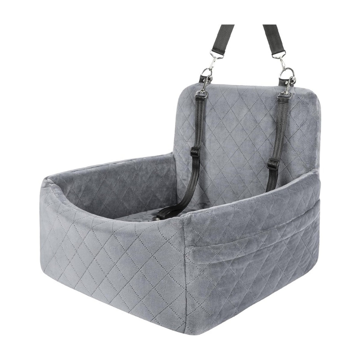 Dog Car Seat with Safety Belt: grey product