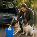 Rechargeable Portable Dog Shower Pump: rinsing dog