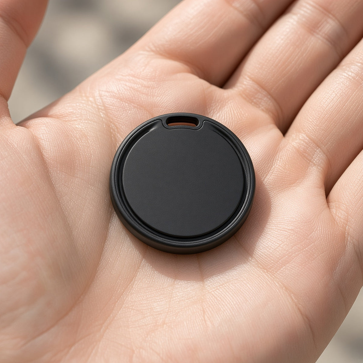 Dual Pet Tracker Tag – iPhone & Android: in hand
