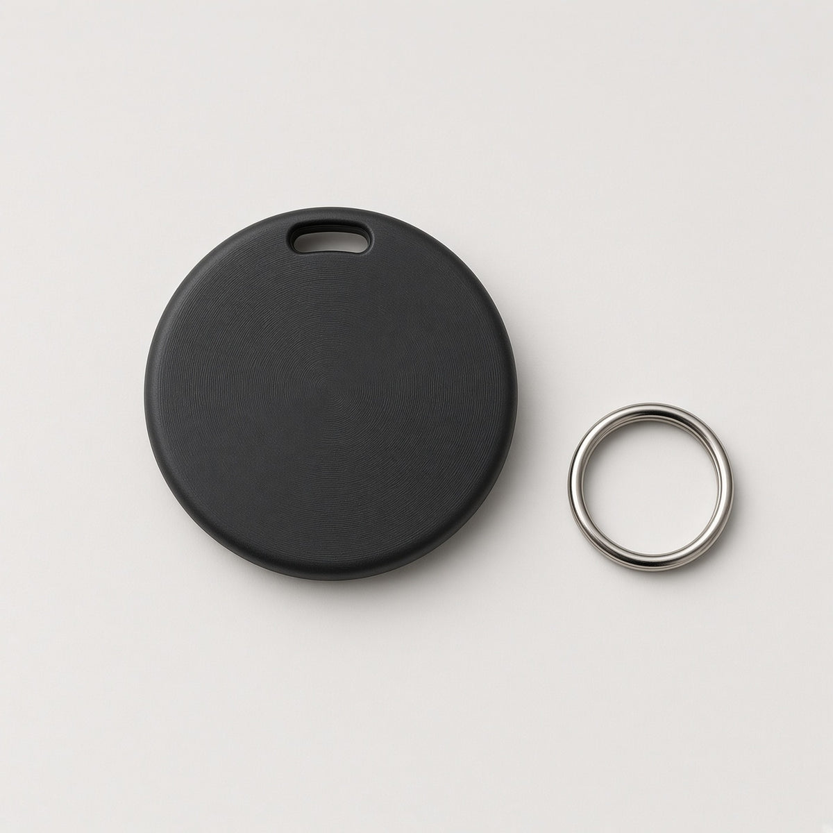 Dual Pet Tracker Tag – iPhone & Android: flat lay