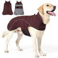Burgundy Waterproof Turtleneck Dog Coat: burgundy
