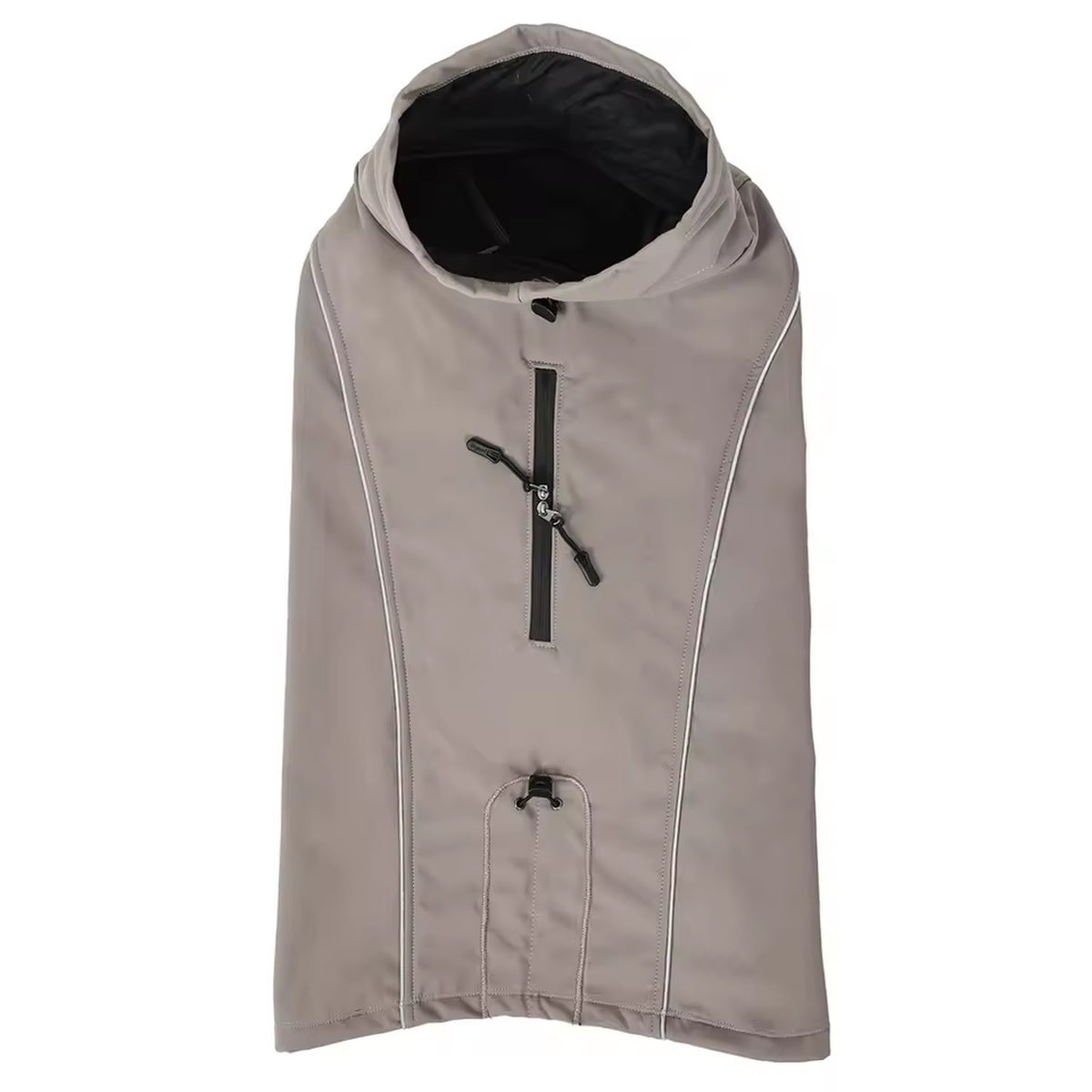 Fleece-Lined Soft-Shell Dog Jacket: khaki