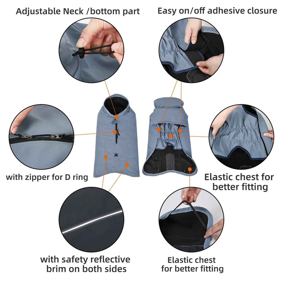 Fleece-Lined Soft-Shell Dog Jacket: features